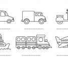 Medios de transporte: dibujos para colorear e imprimir