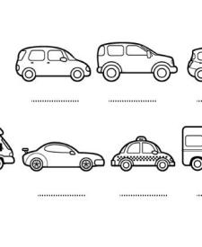 Coches: dibujos para colorear e imprimir