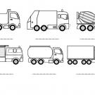 Camiones: dibujos para colorear e imprimir