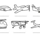 Aviones: dibujos para colorear e imprimir