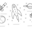 El espacio: dibujos para colorear e imprimir