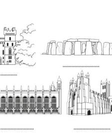 Inglaterra: dibujo para colorear e imprimir