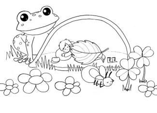 Pulgarcito: dibujo para colorear e imprimir