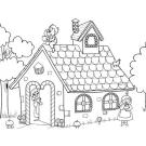 Hansel y Gretel: dibujo para colorear e imprimir