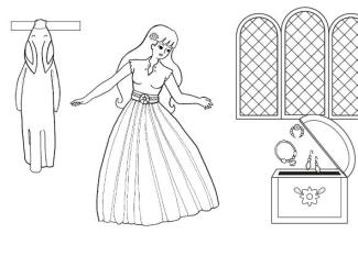 Piel de asno: dibujo para colorear e imprimir
