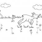 La cabra del señor Seguin: dibujo para colorear e imprimir