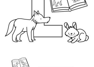 Letra L: dibujo para colorear e imprimir