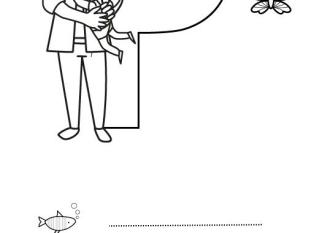 Letra P: dibujo para colorear e imprimir