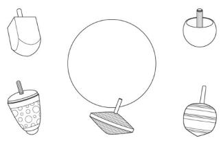 Peonzas: dibujo para colorear e imprimir