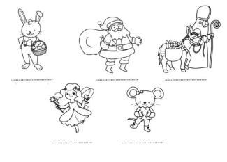 Amigos de los niños: dibujo para colorear e imprimir