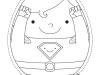 Superhuevo de Pascua: dibujo para colorear e imprimir