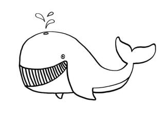Una ballena: dibujos para colorear e imprimir