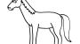 Dibujo de un caballo para colorear e imprimir