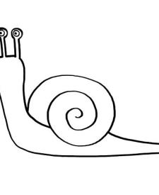 La carrera del caracol: dibujo para colorear e imprimir