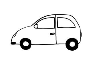 Un coche: dibujo para colorear e imprimir