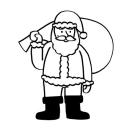 Papá Noel: dibujo para colorear e imprimir