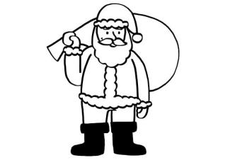 Papá Noel: dibujo para colorear e imprimir