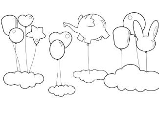 El País de los Globos Perdidos: dibujo para colorear e imprimir