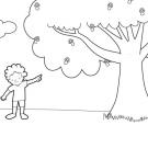 El árbol de los chupetes: dibujo para colorear e imprimir