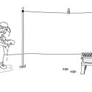 Ropa tendida: dibujo para colorear e imprimir