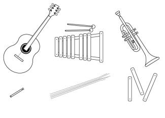 Taller de lutier: dibujo para colorear e imprimir