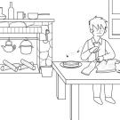 Sastrecillo valiente: dibujo para colorear e imprimir