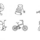 Transportes de niños: dibujo para colorear e imprimir