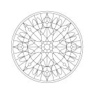 Vidriera: dibujo para colorear e imprimir