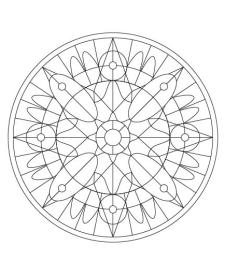 Vidriera: dibujo para colorear e imprimir