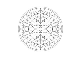 Vidriera: dibujo para colorear e imprimir