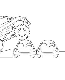Camión monstruo: dibujo para colorear e imprimir