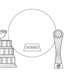 Trofeos: dibujo para colorear e imprimir