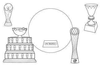 Trofeos: dibujo para colorear e imprimir
