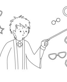 Harry Potter: dibujo para colorear e imprimir