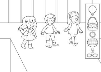 Desfile de moda: dibujo para colorear e imprimir