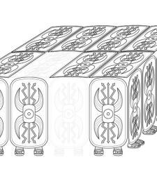 Tortuga romana: dibujo para colorear e imprimir