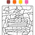 Dibujo mágico cumpleaños 3: dibujo para colorear e imprimir