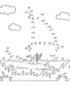 Dibujo de unir puntos de barco de vela: dibujo para colorear e imprimir