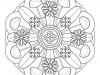 Mandala floral: dibujo para colorear e imprimir