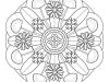 Mandala floral: dibujo para colorear e imprimir