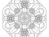 Mandala floral: dibujo para colorear e imprimir