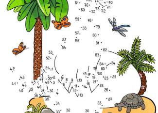 Dibujo de unir puntos de dinosaurio en color: dibujo para colorear e imprimir