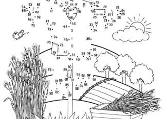 Dibujo de unir puntos de espantapajaro: dibujo para colorear e imprimir