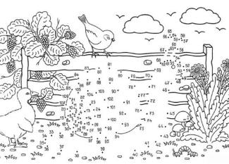 Dibujo de unir puntos de caracol: dibujo para colorear e imprimir