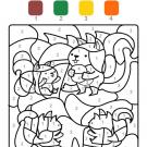 Dibujo mágico de ardillas: dibujo para colorear e imprimir
