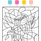 Dibujo mágico de un hada: dibujo para colorear e imprimir