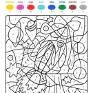 Dibujo mágico de un cohete: dibujo para colorear e imprimir