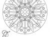 Mandala caleidoscópico: dibujo para colorear e imprimir