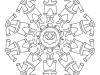 Mandala de Papá Noel: dibujo para colorear e imprimir