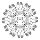 Mandala Lejano Oeste: dibujo para colorear e imprimir
